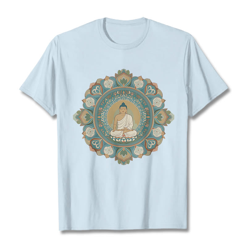 Nimara Ritual Mandala Flower Buddha Tee T-shirt