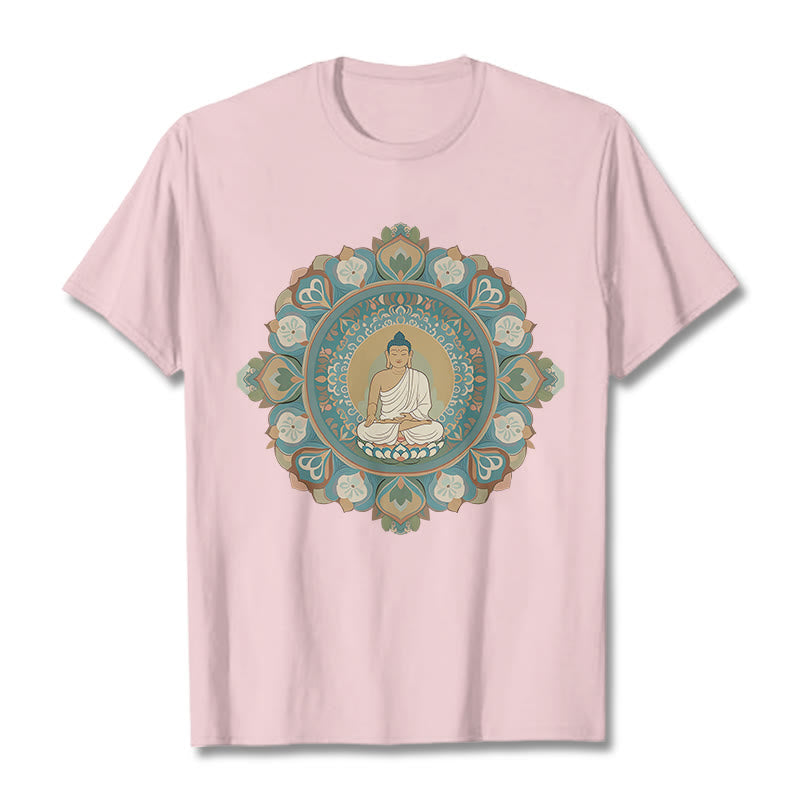 Nimara Ritual Mandala Flower Buddha Tee T-shirt