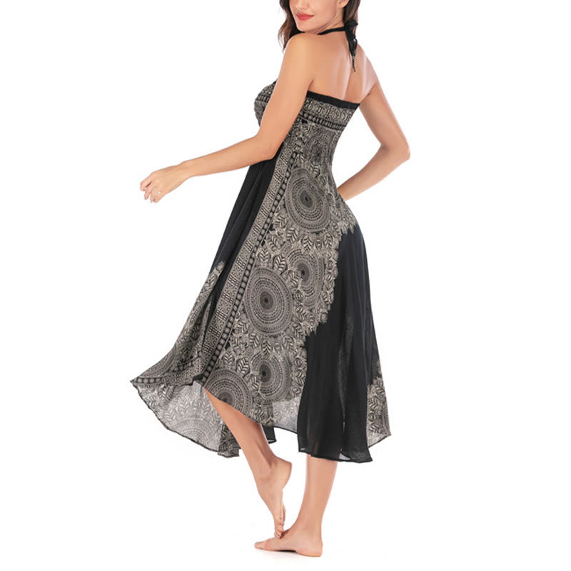 Nimara Ritual Two Style Wear Boho Mandala Flower Beach Skirt Dress