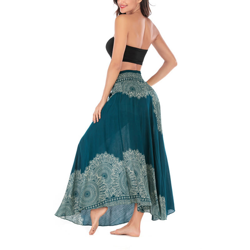 Nimara Ritual Two Style Wear Boho Mandala Flower Beach Skirt Dress