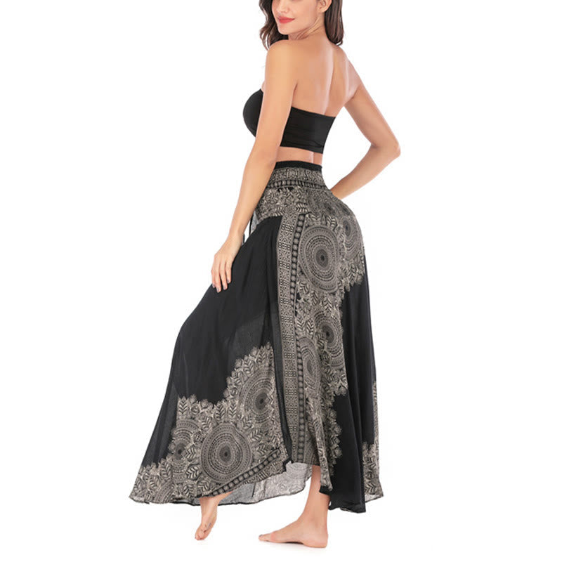 Nimara Ritual Two Style Wear Boho Mandala Flower Beach Skirt Dress
