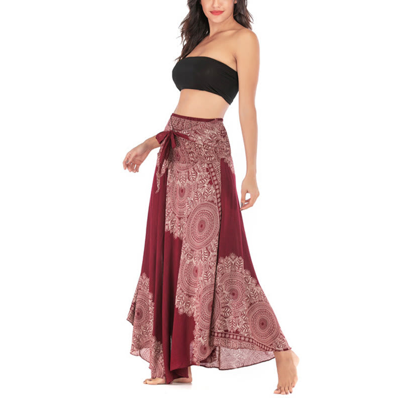 Nimara Ritual Two Style Wear Boho Mandala Flower Beach Skirt Dress
