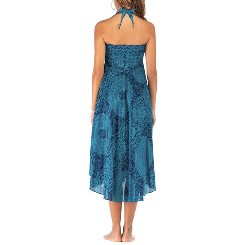 Nimara Ritual Two Style Wear Boho Compass Rose Flower Skirt Dress