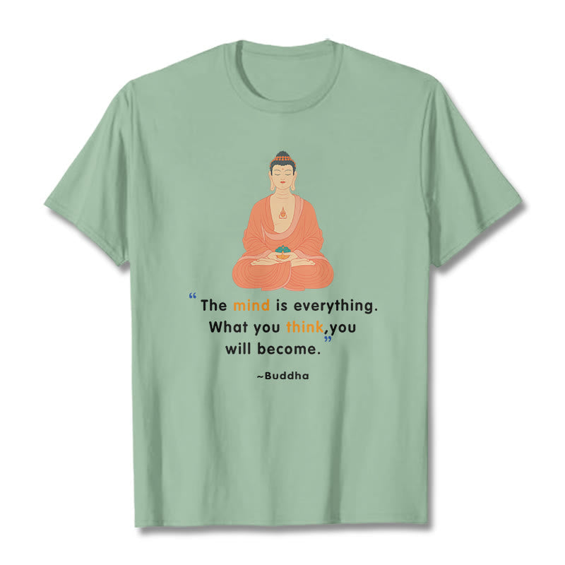 Nimara Ritual The Mind Is Everything Meditation Buddha Tee T-shirt