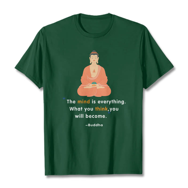 Nimara Ritual The Mind Is Everything Meditation Buddha Tee T-shirt