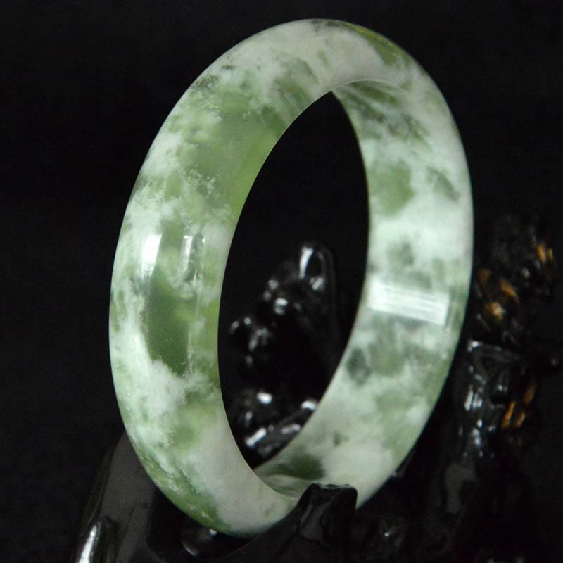 Nimara Ritual Natural Jade Luck Prosperity Bracelet Bangle