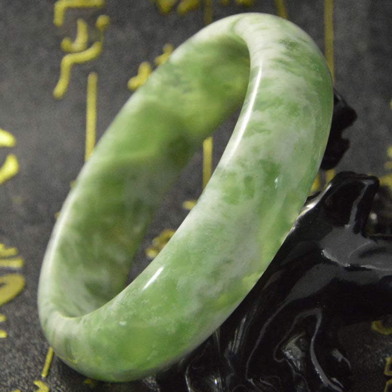Nimara Ritual Natural Jade Luck Prosperity Bracelet Bangle