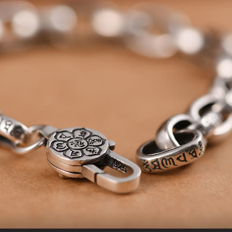 Nimara Ritual 925 Sterling Silver Six True Words Wisdom Calm Bracelet