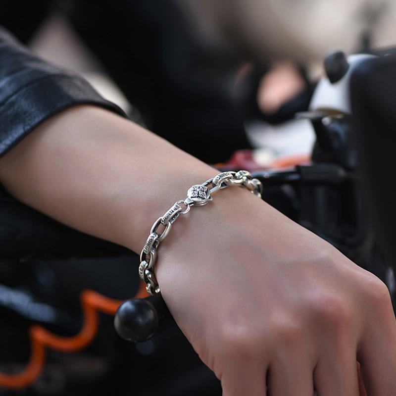 Nimara Ritual 925 Sterling Silver Six True Words Wisdom Calm Bracelet