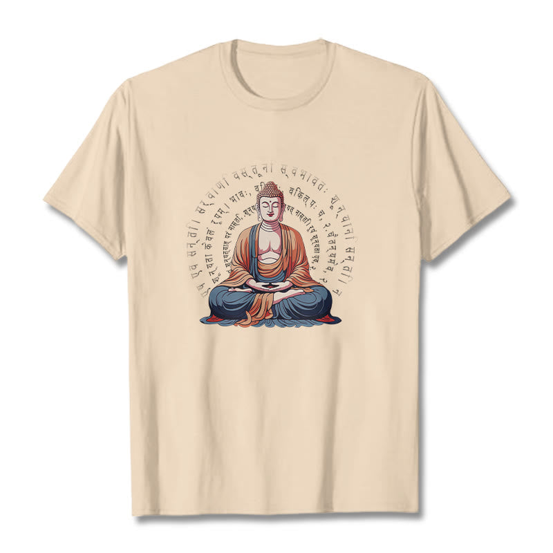 Nimara Ritual Sanskrit Heart Sutra Form Is No Other Than Emptiness Tee T-shirt