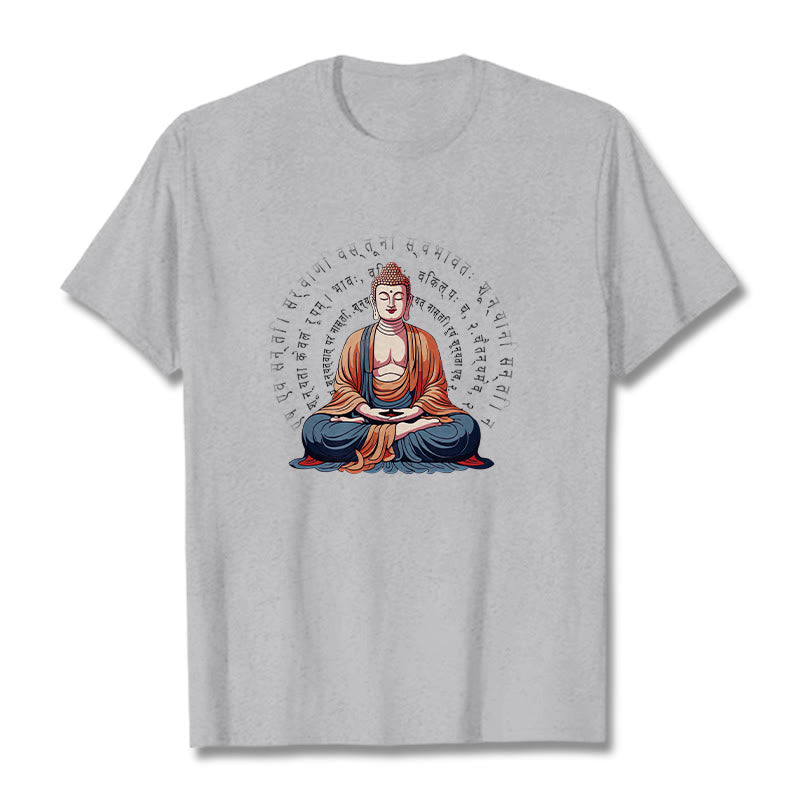 Nimara Ritual Sanskrit Heart Sutra Form Is No Other Than Emptiness Tee T-shirt