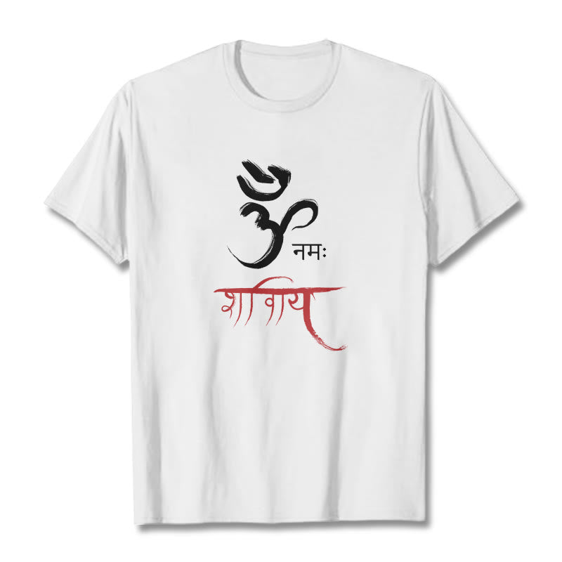 Nimara Ritual OM NAMAH SHIVAYA Mantra Sanskrit Tee T-shirt