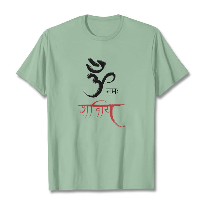 Nimara Ritual OM NAMAH SHIVAYA Mantra Sanskrit Tee T-shirt