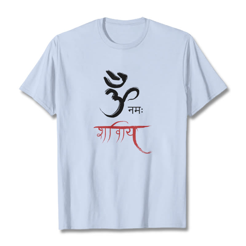 Nimara Ritual OM NAMAH SHIVAYA Mantra Sanskrit Tee T-shirt