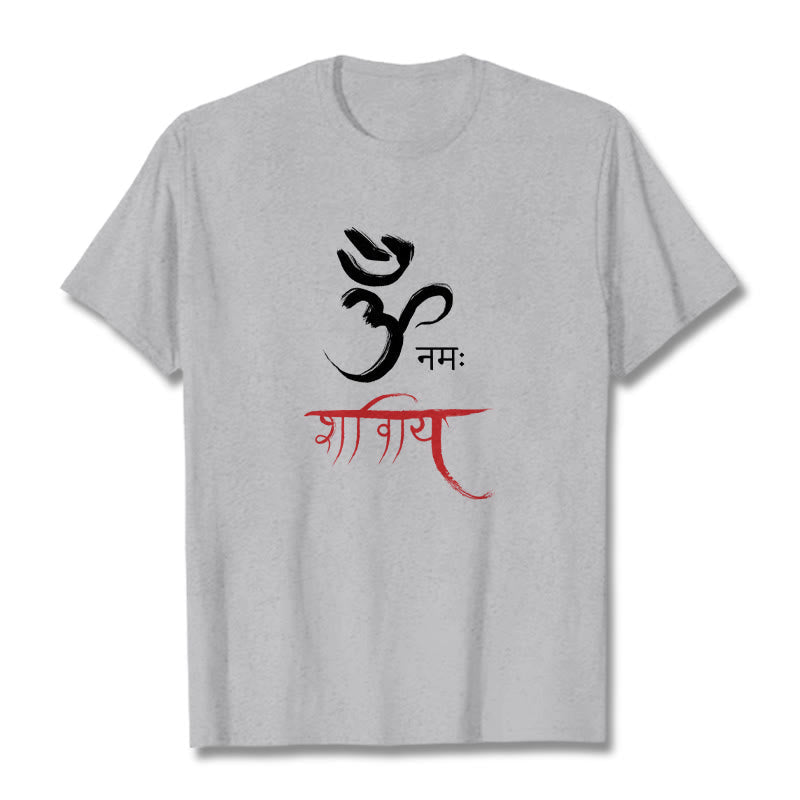 Nimara Ritual OM NAMAH SHIVAYA Mantra Sanskrit Tee T-shirt