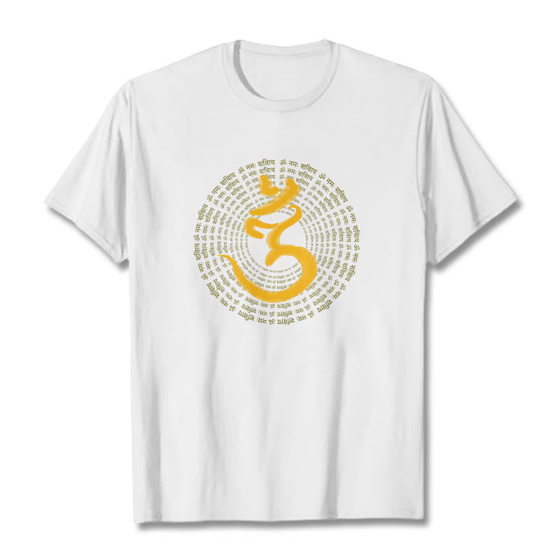 Nimara Ritual 108 OM NAMAH SHIVAYA Mantra Sanskrit Tee T-shirt