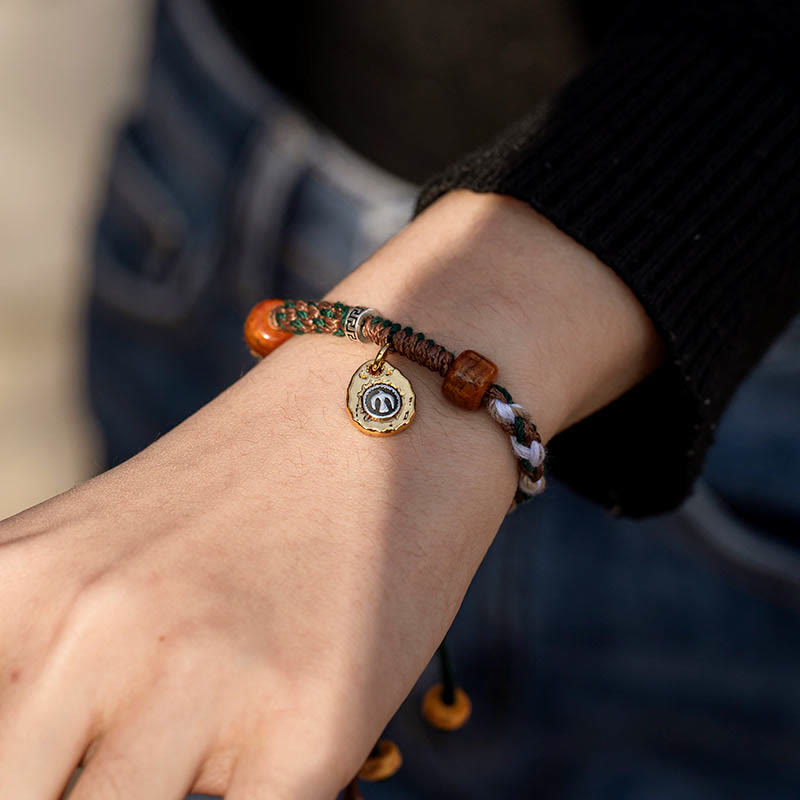Ward Off Evil Spirits Tibetan Bone Beads Rope Bracelet