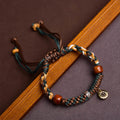 Ward Off Evil Spirits Tibetan Bone Beads Rope Bracelet