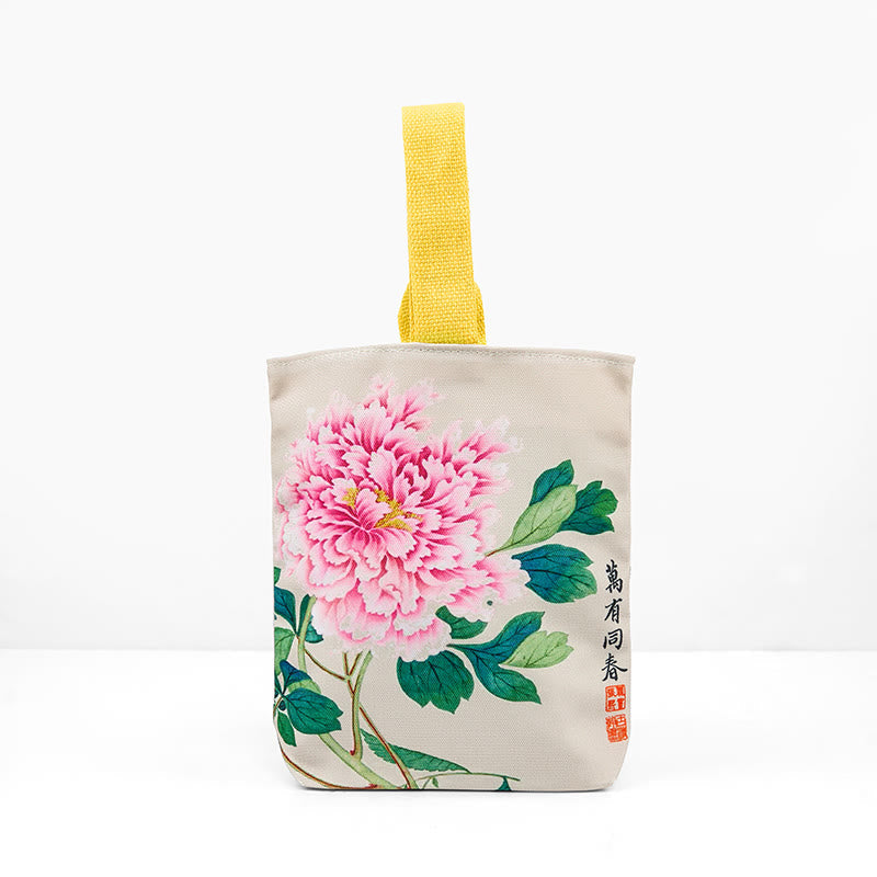 Nimara Ritual Peony Canvas Handbag