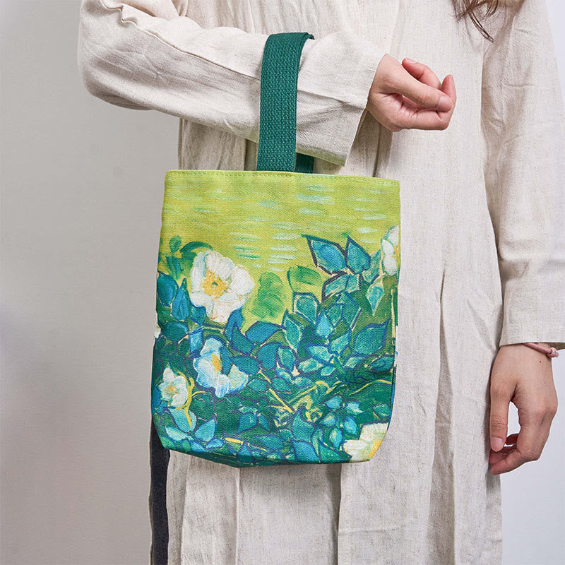 Nimara Ritual Roses Canvas Handbag
