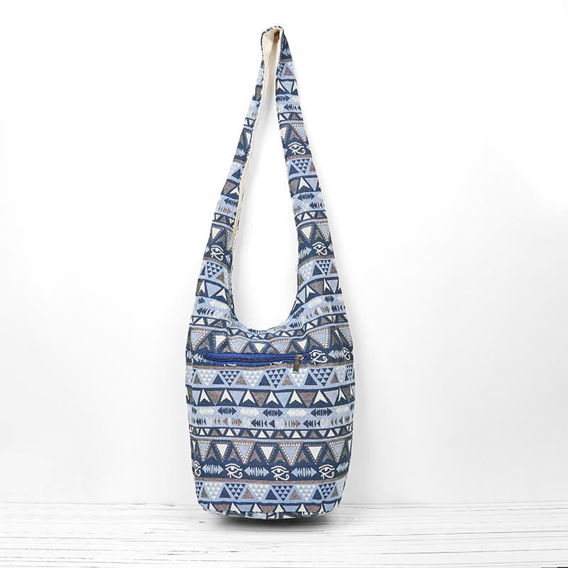 Nimara Ritual Cotton Stripes Pattern Crossbody Bag Shoulder Bag
