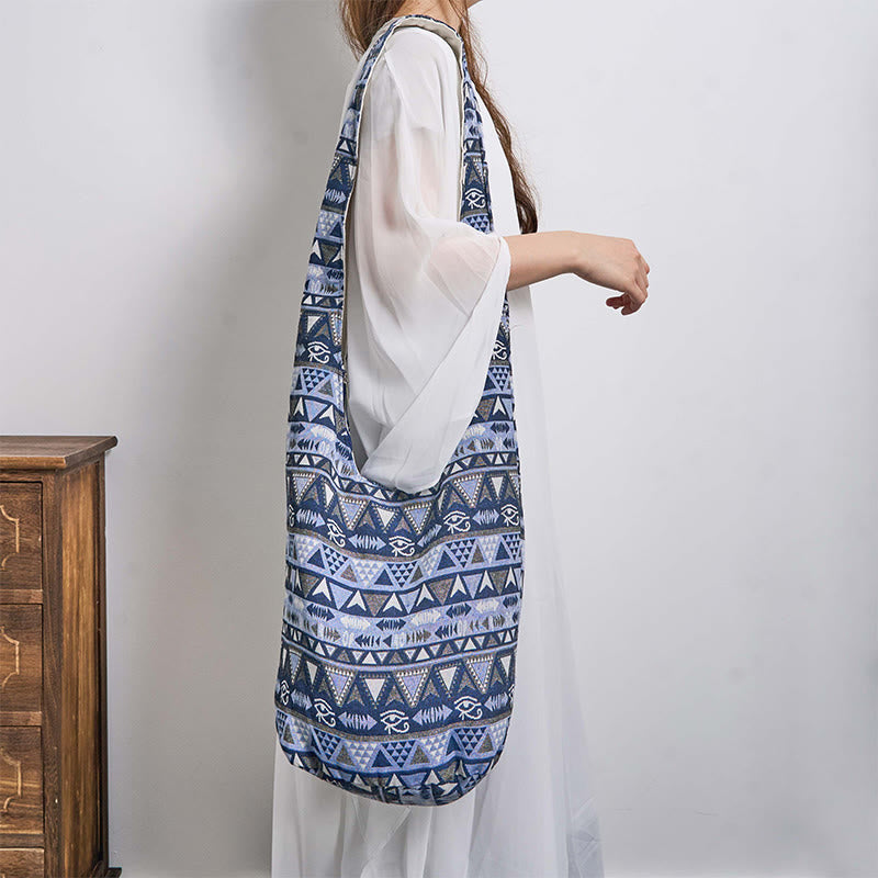 Nimara Ritual Cotton Stripes Pattern Crossbody Bag Shoulder Bag