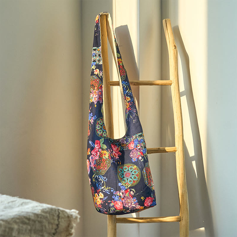 Nimara Ritual Cotton Flower Pattern Crossbody Bag Shoulder Bag