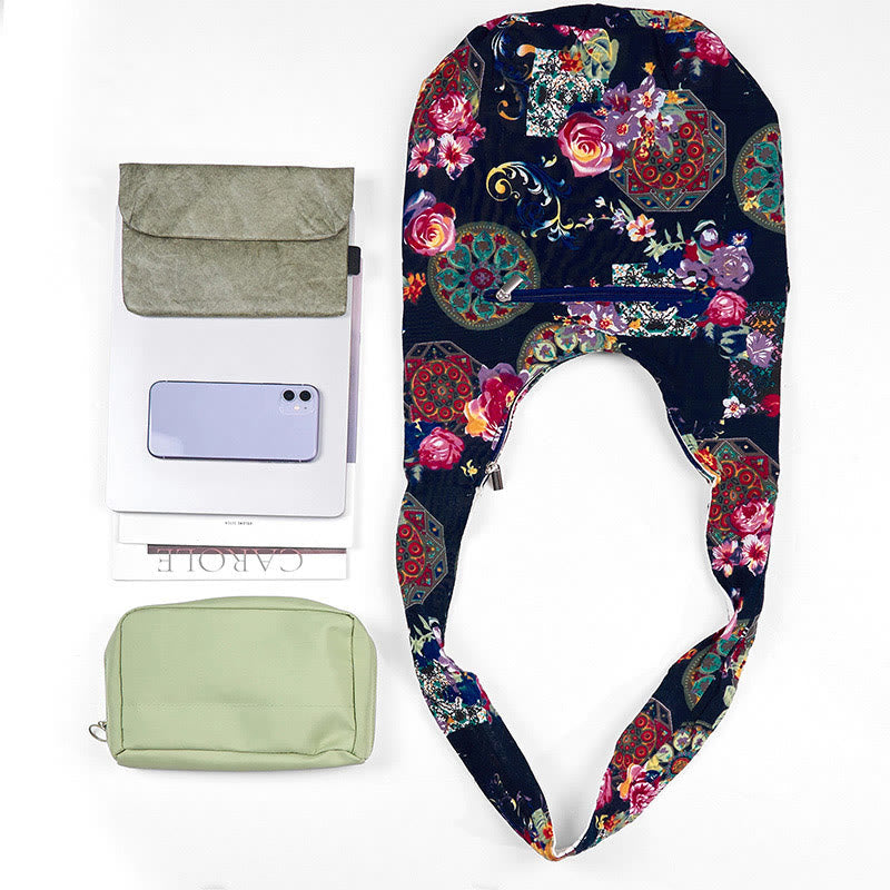 Nimara Ritual Cotton Flower Pattern Crossbody Bag Shoulder Bag