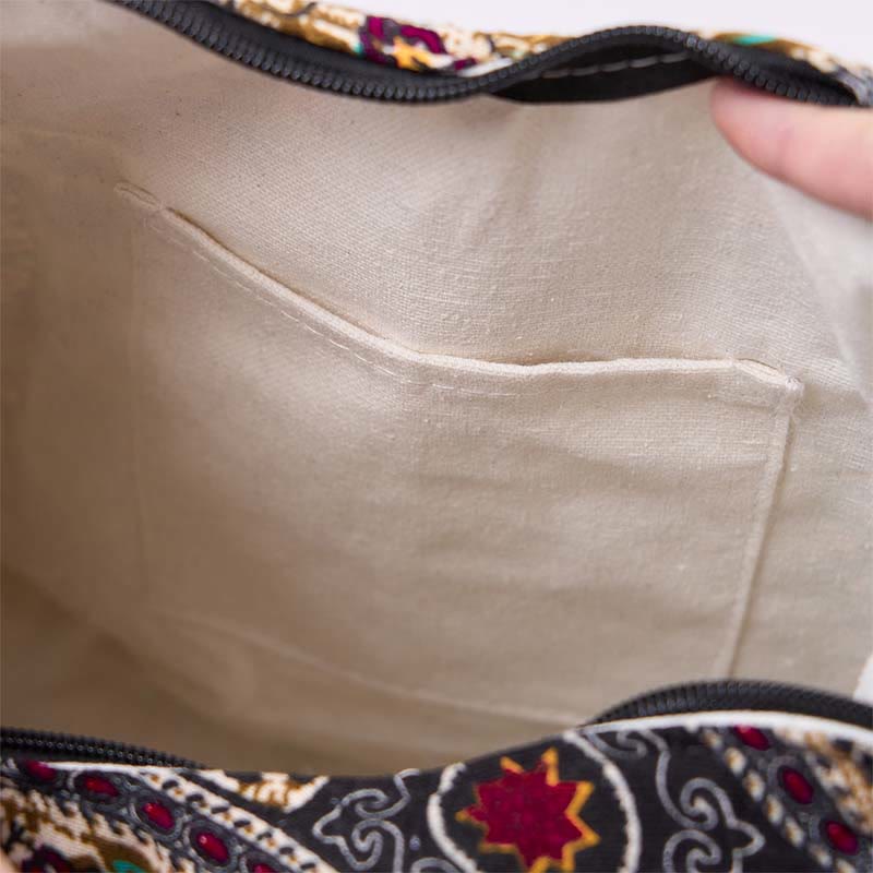 Nimara Ritual Cotton Elephant Stripes Crossbody Bag Shoulder Bag