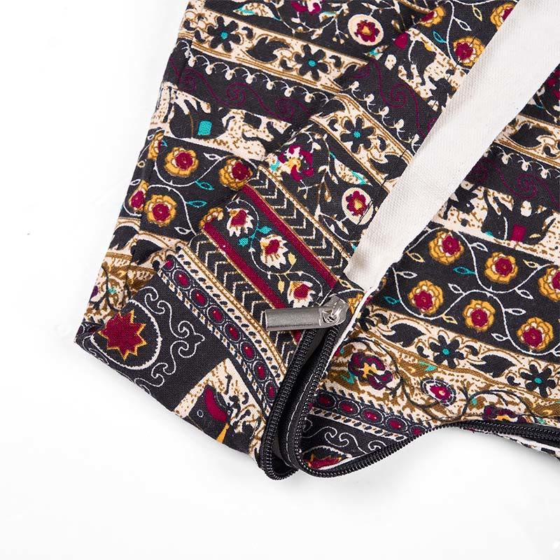 Nimara Ritual Cotton Elephant Stripes Crossbody Bag Shoulder Bag
