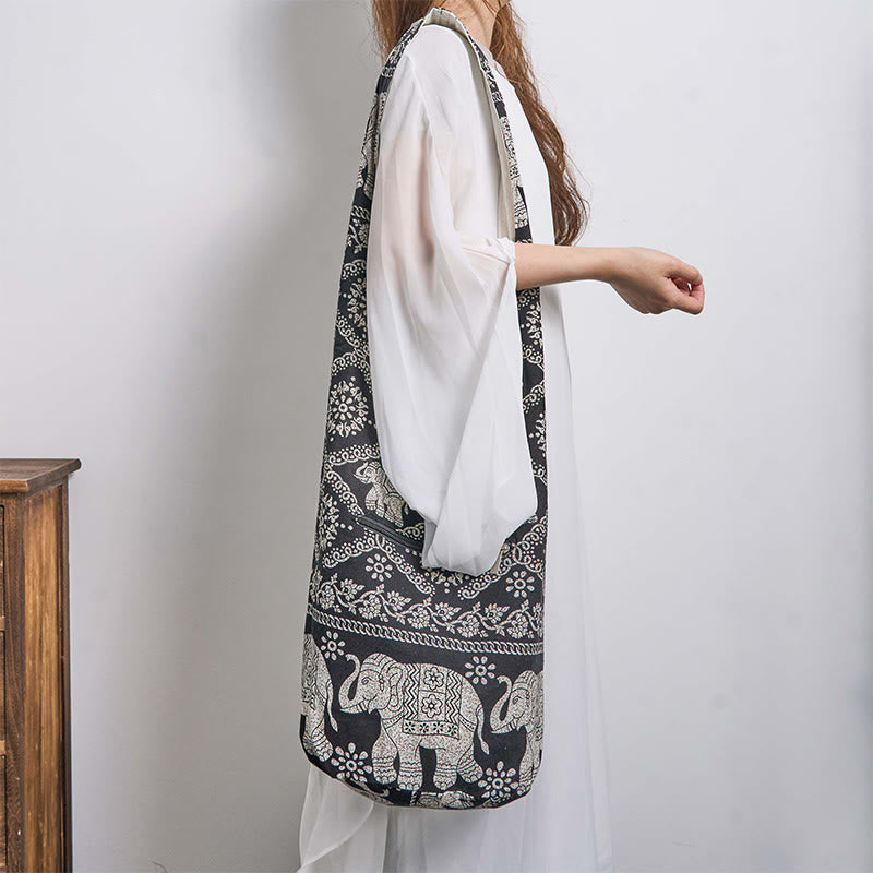 Nimara Ritual Cotton Elephant Stripes Crossbody Bag Shoulder Bag