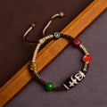 Nimara Ritual Handmade Tibetan Dzi Bead Wealth Braided Rope Bracelet