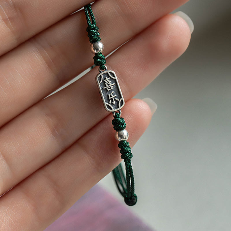 Nimara Ritual Handmade 925 Sterling Silver Peace And Joy Safe Well Protection Braided Bracelet