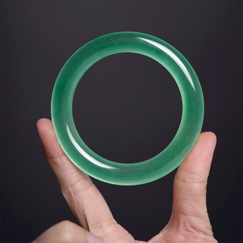 Nimara Ritual Natural Jade Luck Prosperity Bracelet Bangle