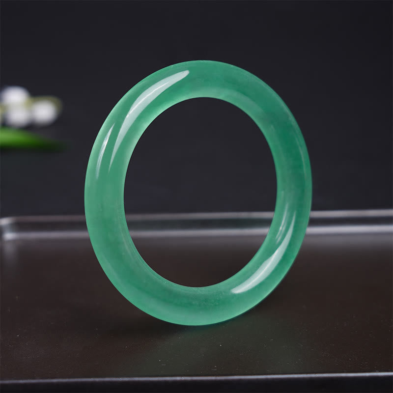 Nimara Ritual Natural Jade Luck Prosperity Bracelet Bangle