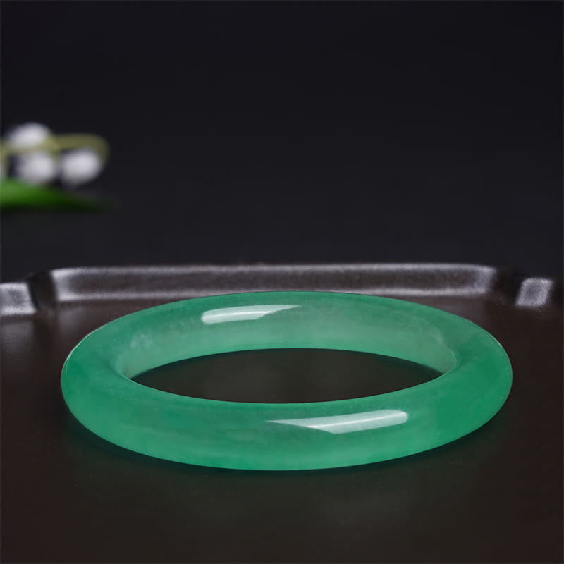 Nimara Ritual Natural Jade Luck Prosperity Bracelet Bangle