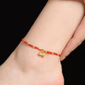 Nimara Ritual Lotus Pod Charm Luck String Rope Anklet