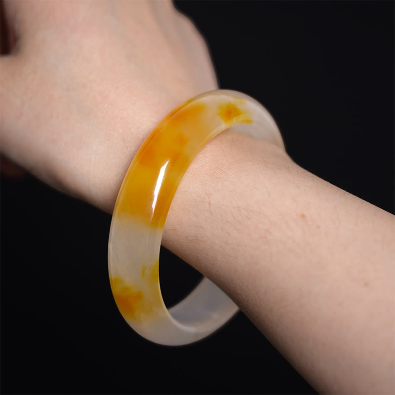 Nimara Ritual Yellow Chalcedony Harmony Positivity Bracelet Bangle