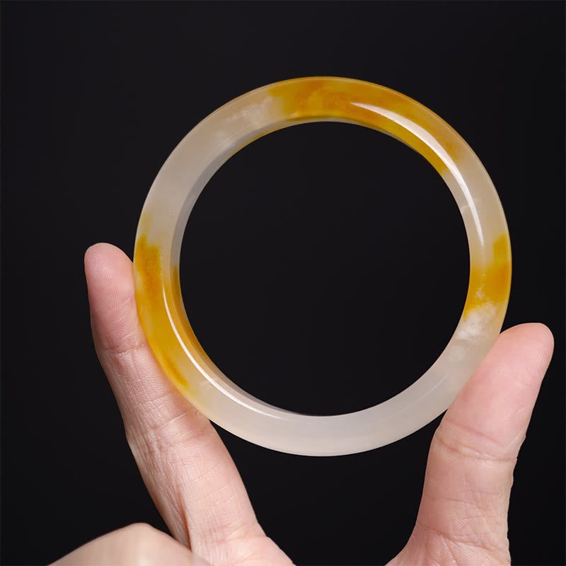 Nimara Ritual Yellow Chalcedony Harmony Positivity Bracelet Bangle
