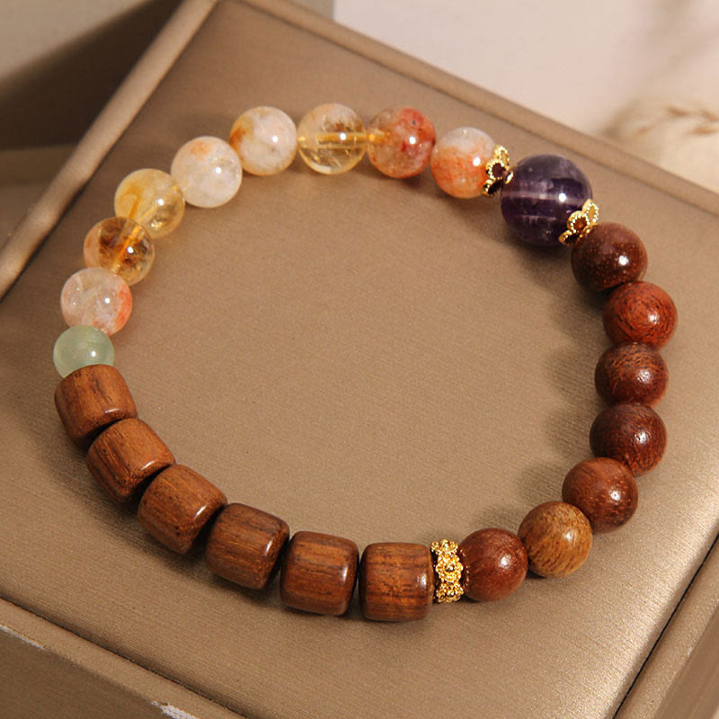 Nimara Ritual Sandalwood Rosewood Citrine Protection Bracelet