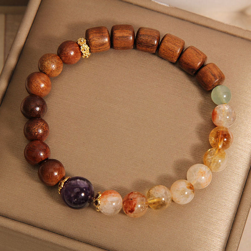 Nimara Ritual Sandalwood Rosewood Citrine Protection Bracelet