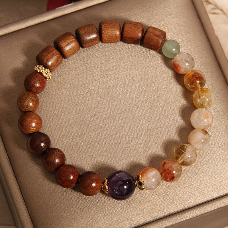 Nimara Ritual Sandalwood Rosewood Citrine Protection Bracelet