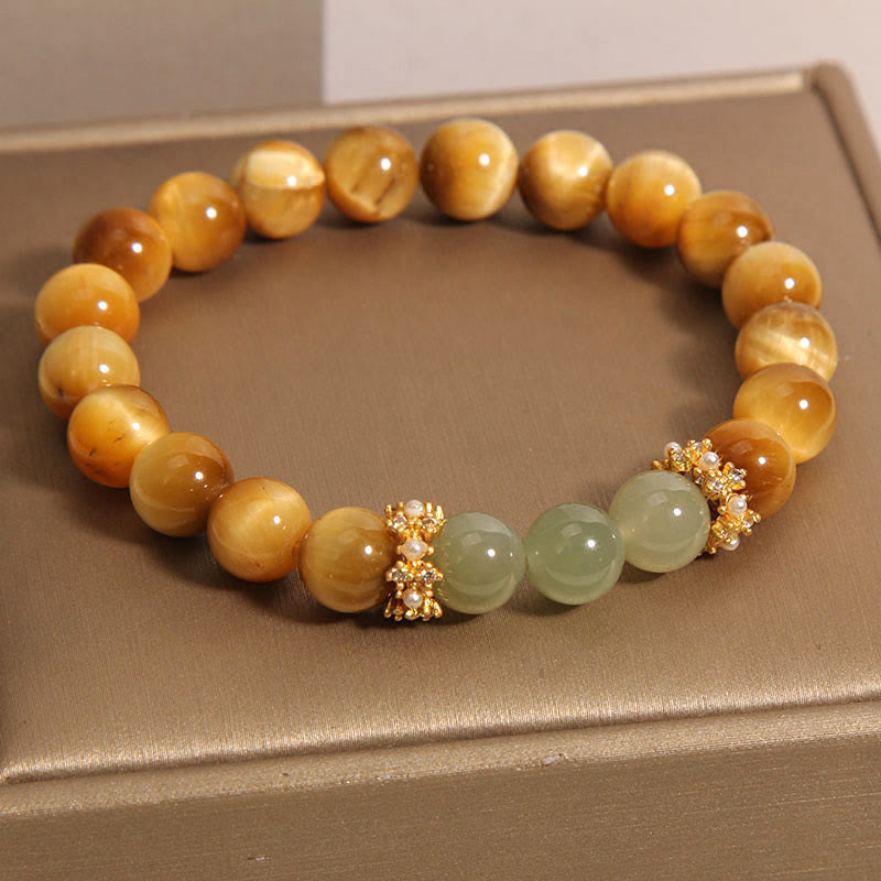 Nimara Ritual Tiger Eye Jade Courage Bracelet