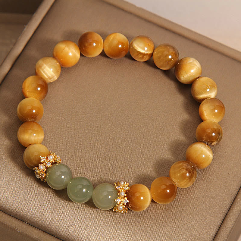 Nimara Ritual Tiger Eye Jade Courage Bracelet