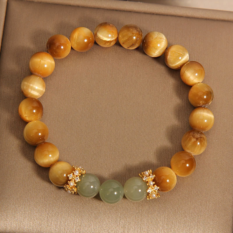 Nimara Ritual Tiger Eye Jade Courage Bracelet