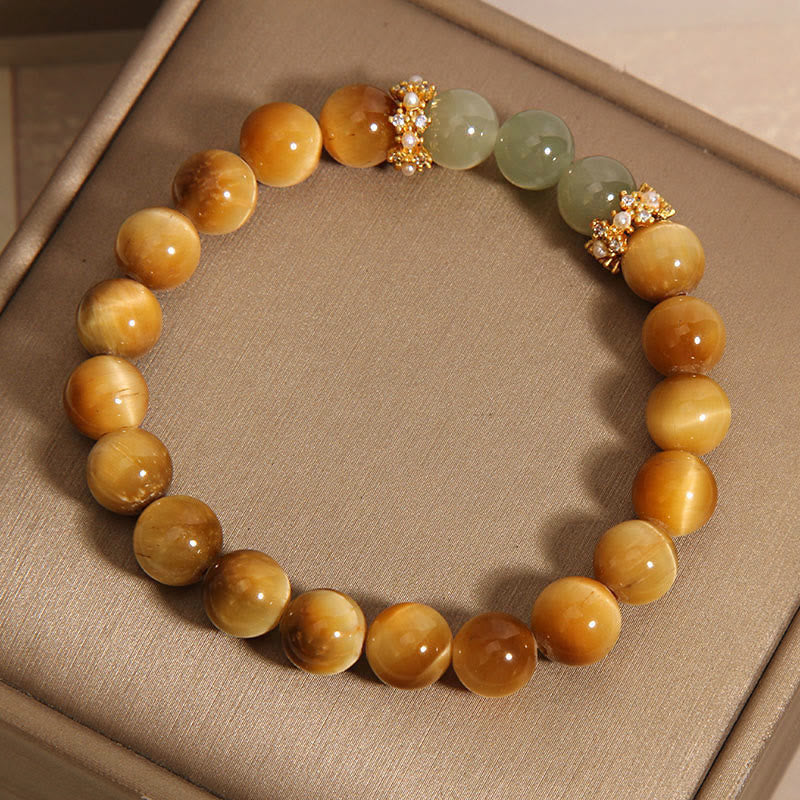 Nimara Ritual Tiger Eye Jade Courage Bracelet