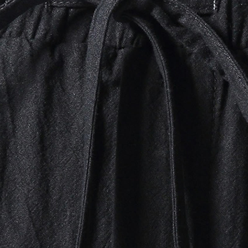 Nimara Ritual Solid Color Cotton Casual Men's Harem Pants With Pockets