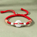 Nimara Ritual Jade Luck Abundance Red String Bracelet