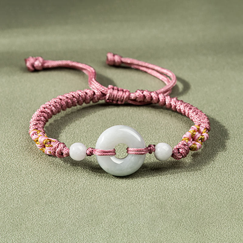 Nimara Ritual Jade Luck Abundance Red String Bracelet