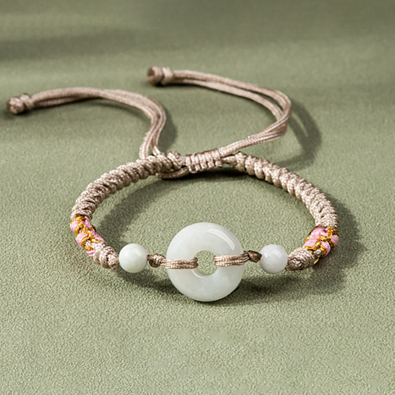 Nimara Ritual Jade Luck Abundance Red String Bracelet